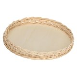 LA PORCELLANA BIANCA MIDOLLINO Wicker tart basket 25 cm #1