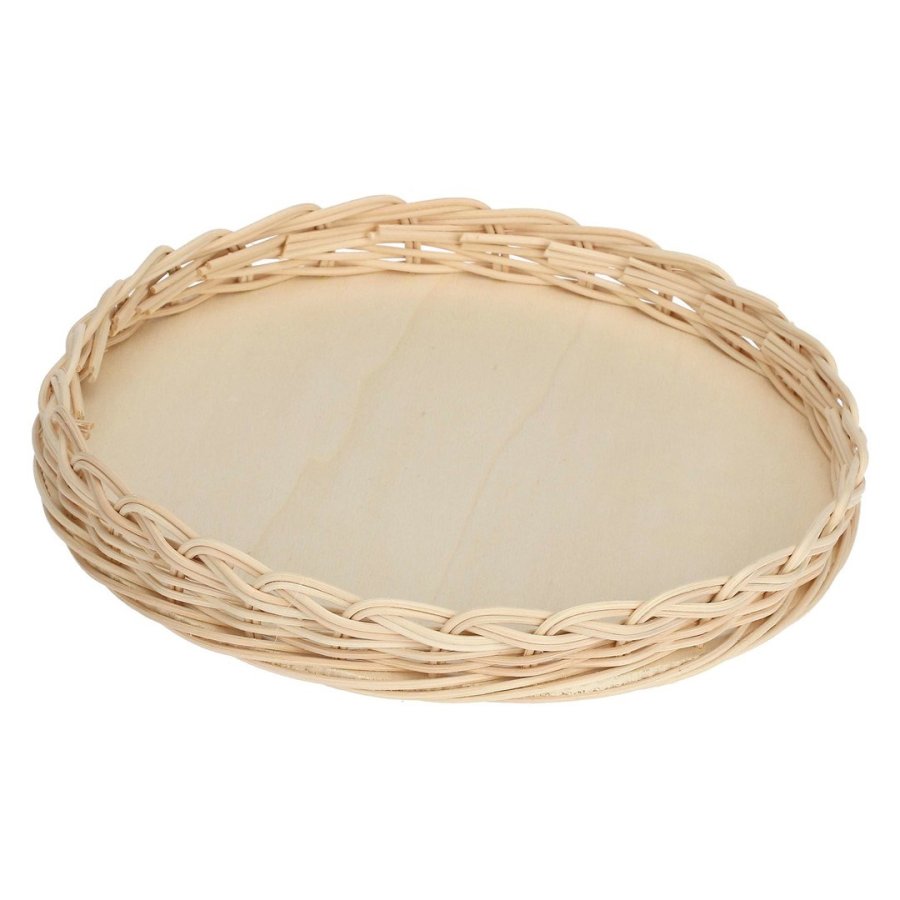 LA PORCELLANA BIANCA MIDOLLINO Wicker tart basket 25 cm #1