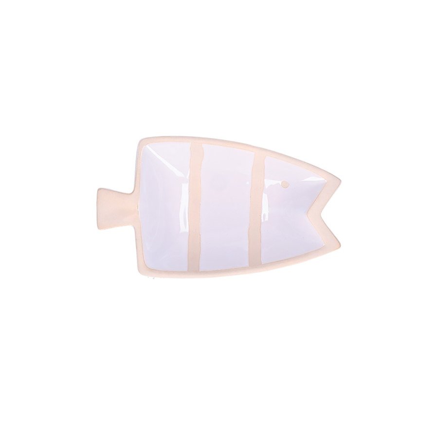 RITUALI DOMESTICI PELAGICOILLOGICO White Fish Plate 23 x 14 x 4.5 cm #1