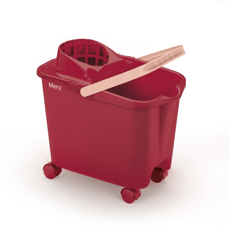 MERY Rectangular bucket on wheels 14 ltr with squeezer #1