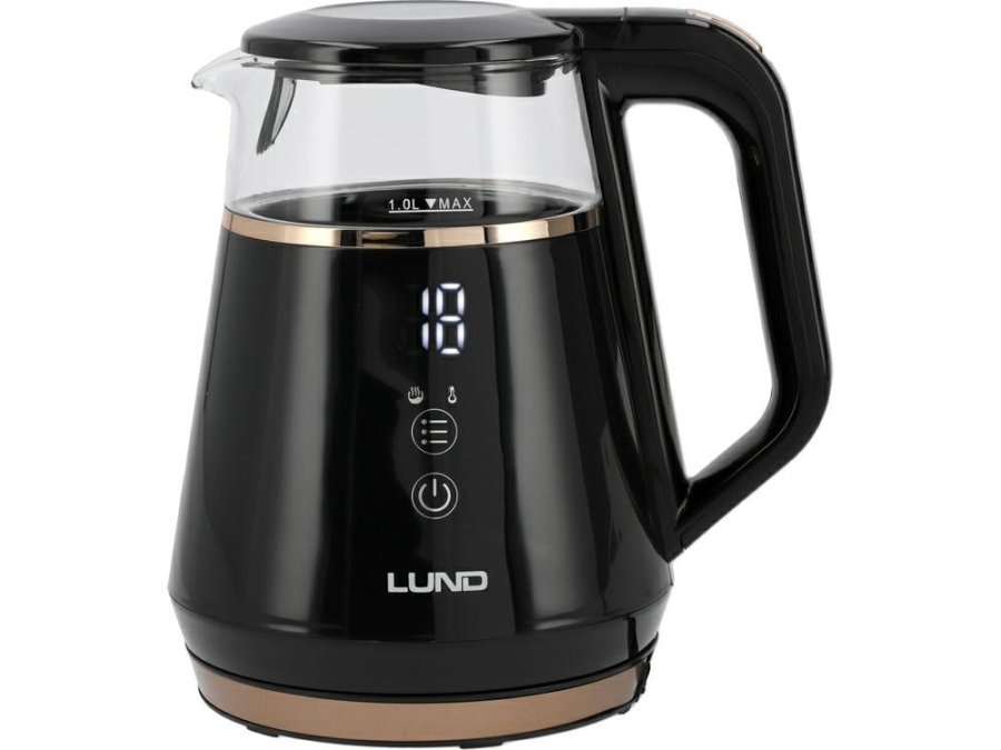 LUND ELECTRIC KETTLE 1L REG. TEMP. BLACK #1