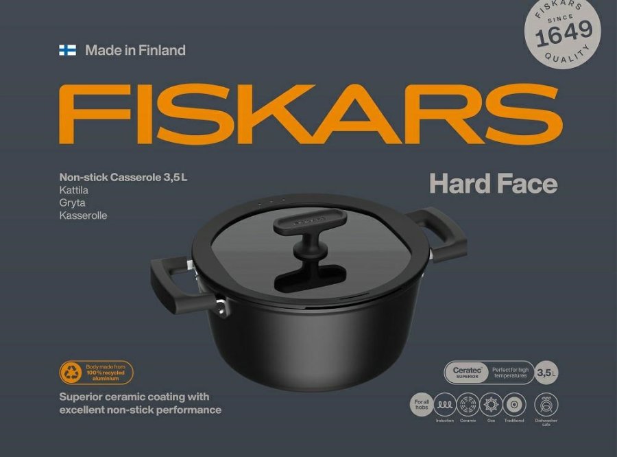 Pot 3.5 L with non-stick coating and lid Hard Face #1