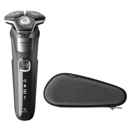 Philips SHAVER Series 5000 S5887/30 barbermaskine til ham Rotations shaver Trimmer Sort, Gr #2