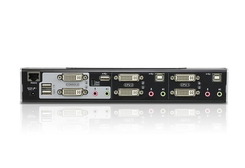 ATEN CS1642A KVM Switch Stativ-montering Sort, S�lv #2