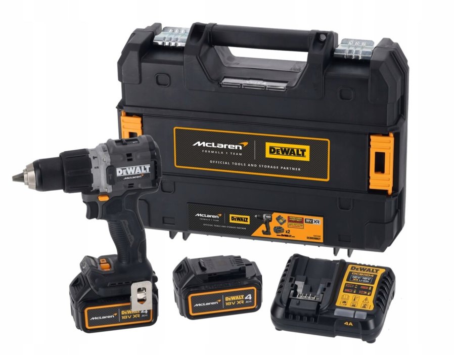18V XR hammer drill-driver with impact 2x4Ah McLaren #1