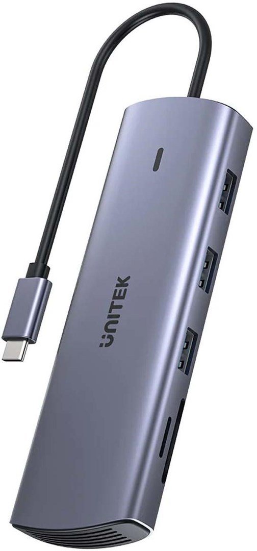 Unitek Hub 9in1 USB C Gigabit Ethernet HDMI VGA 3x USB A PD Card Reader 100W #1