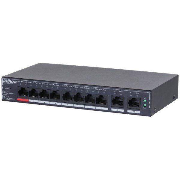 Dahua Technology SG4010P netv�rksswitch Administreret L2 Gigabit Ethernet (10/100/1000) Str�m over Ethernet (PoE) Sort #2