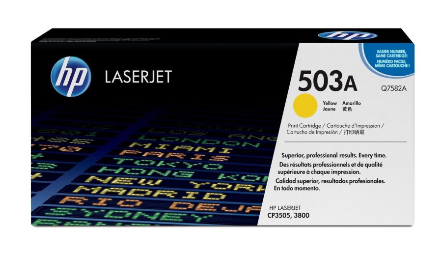 HP Original 503A LaserJet-tonerpatron, gul #2