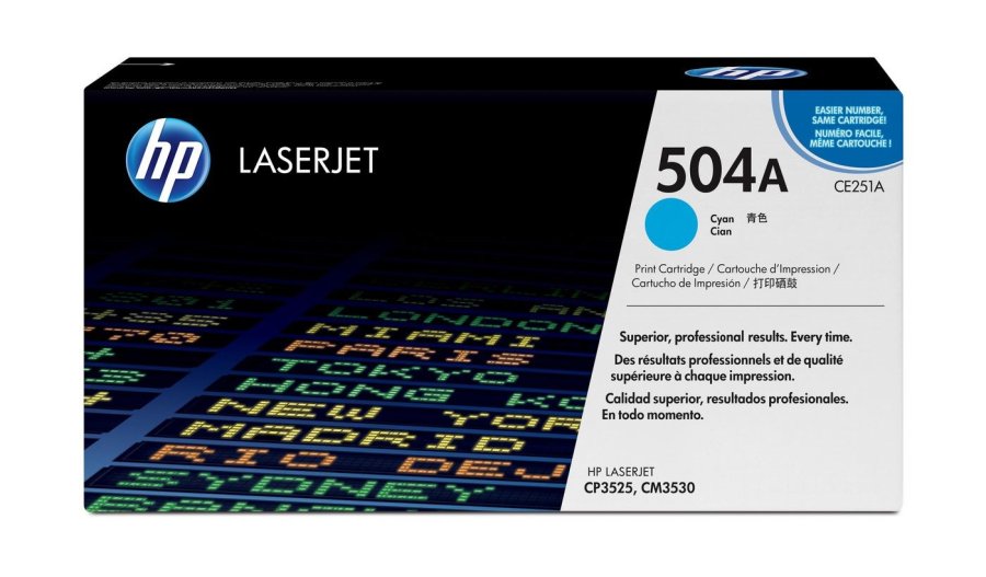 HP Original 504A LaserJet-tonerpatron, cyan #2