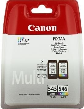Canon PG-545/CL-546 blkpatron 2 stk Original Standard udbytte Sort, Bl, Magenta, Gul #2