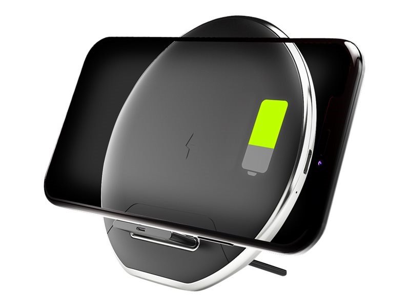 Denver QI chargers QI Charging pad Smartphone Sort, Slv USB Trdls opladning Indendrs, Udendrs #2