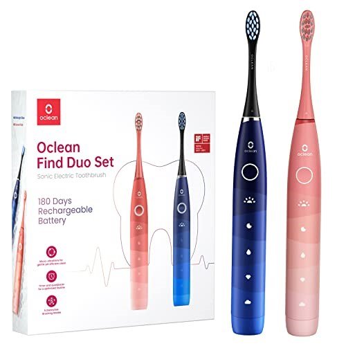 Oclean Flow Find Duo Set Voksen Sonisk tandbrste Bl, Lyserd #2