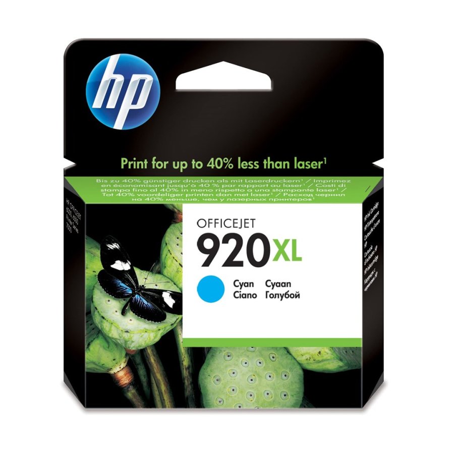 HP Original 920XL-blkpatron med hj kapacitet, cyan #2