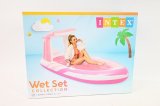 Inflatable mat with canopy pink 57804EU #1