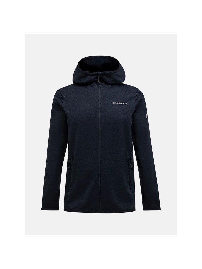 Bluza z kapturem Peak Performance Light Zip Hood - black rozmiar: m #1
