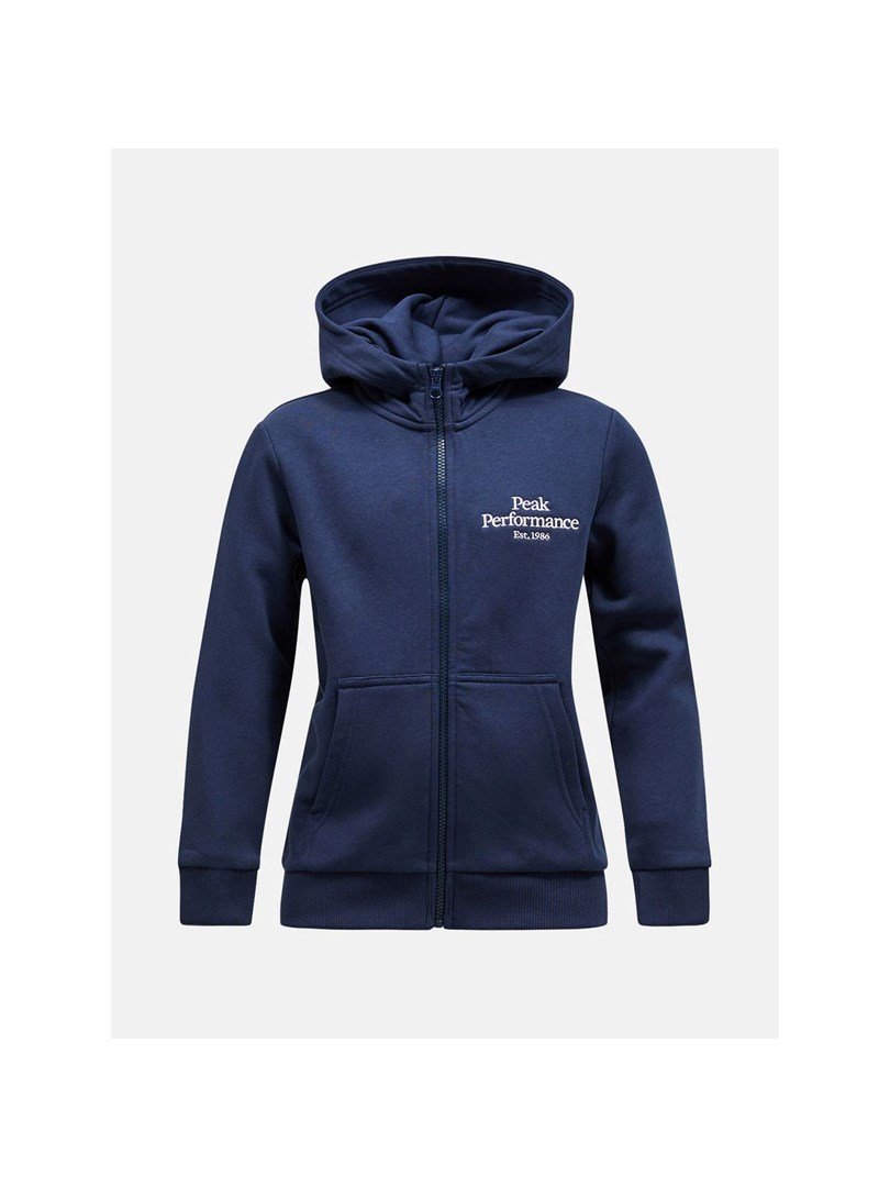 Sweater PEAK Original Zip Hood Junior blue #1