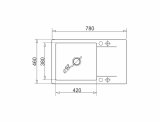 Sink KORFU 78x46 1B 1D black #1