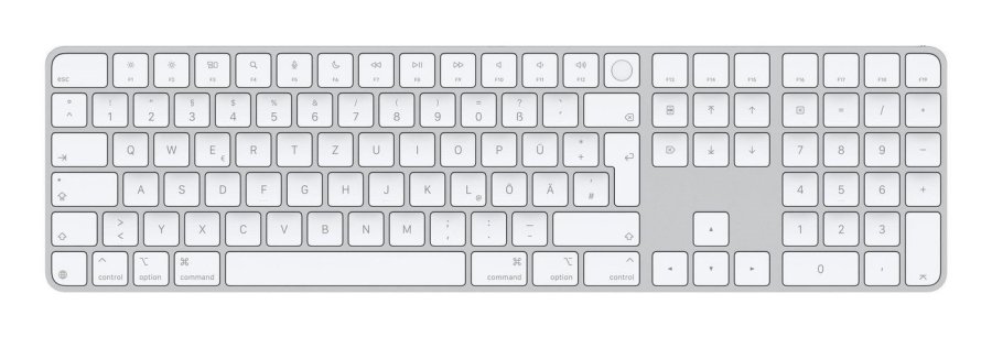 Apple Magic tastatur Universel USB + Bluetooth QWERTZ Tysk Hvid #2