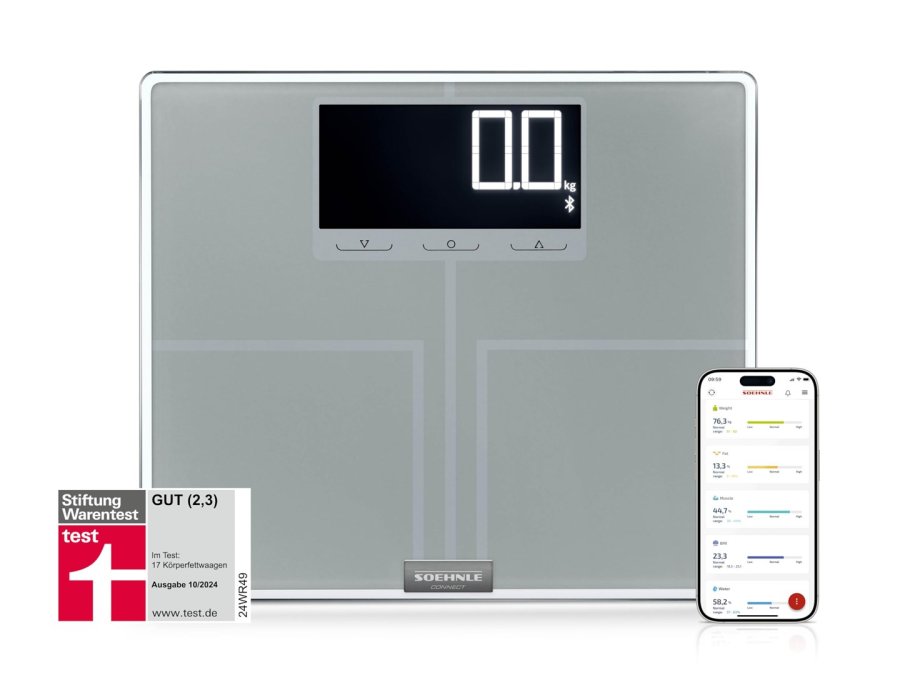 Soehnle Shape Sense Connect 200 Rektandel S�lv Elektronisk personlig v�gt #2