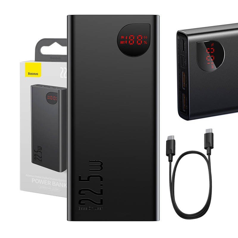 Baseus PPAD070101 Lithium-Ion (Li-Ion) 20000 mAh Sort #2
