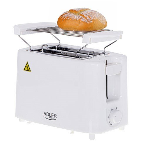Adler AD 3223 brdrister 6 2 skive(r) 750 W Hvid #2