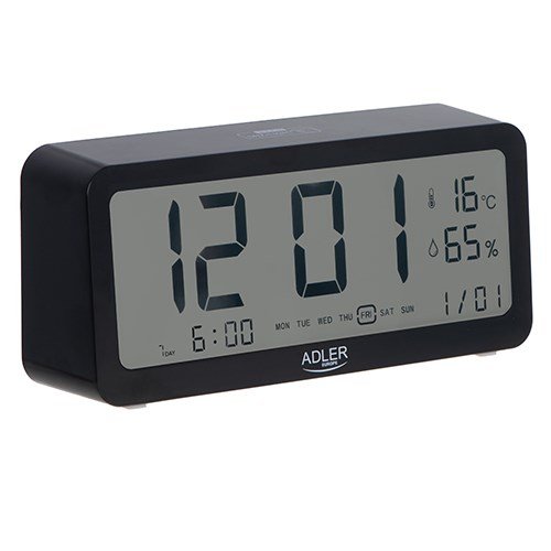 Adler | Alarm Clock | AD 1195b | Alarm function | Black #1