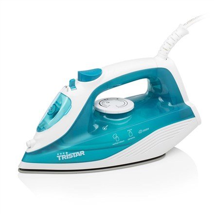 Tristar ST-8300 strygejern Dampstrygejern Keramisk strygesl 2000 W Turkis, Hvid #2