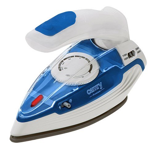 Camry CR 5040 | Steam travel iron | 1600 W | Water tank capacity 80 ml | Continuous steam 10 g/min | Steam boost performance 50 g/min | Blue/White #1