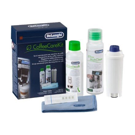 DeLonghi Coffee Care Kit, vedligeholdelsesst til kaffemaskiner med vandfilter, EcoDecalk, Eco MultiClean, mikrofiberklud, vandhrdhedstestpind. #2