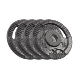 Olympic cast iron weight set 4x2.5kg, bore 51mm, plate with handles, REBEL ACTIVE #1