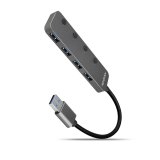 Axagon HUE-MSA Superspeed USB-A Switch Hub 4x USB 3.0 aktiv - 20cm schwarz USB 3.2 Gen 1 (3.1 Gen 1) Type-A 5000 Mbit/s Gr #2