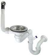 Siphon for 1-bowl granite sink - Space-Saver #1