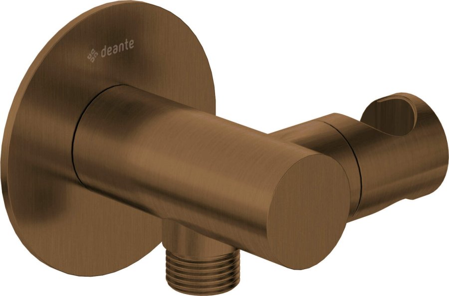 Round angled connector with handset holder #1