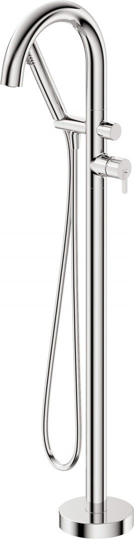 Freestanding bathtub mixer with shower set #1