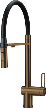 Kitchen mixer with water filter connection with flexible spout #1