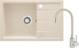 Granite sink with faucet and flexible spout #1