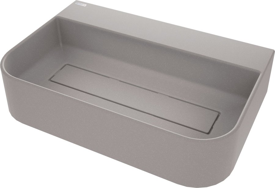 Granite countertop washbasin with a place for a tap - with a grille #1