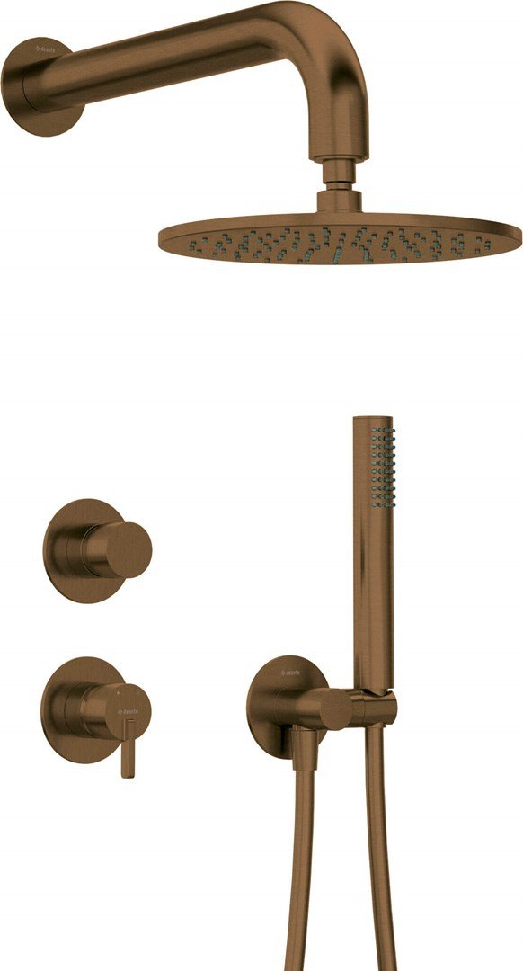 Concealed shower set with overhead shower #1