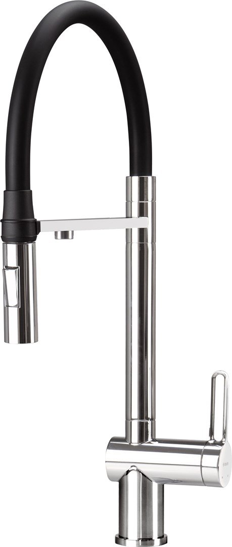 Kitchen mixer with water filter connection with flexible spout #1