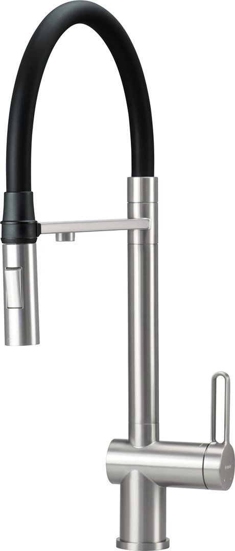 Kitchen mixer with water filter connection with flexible spout #1