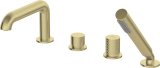 4-hole bath mixer with shower set #1