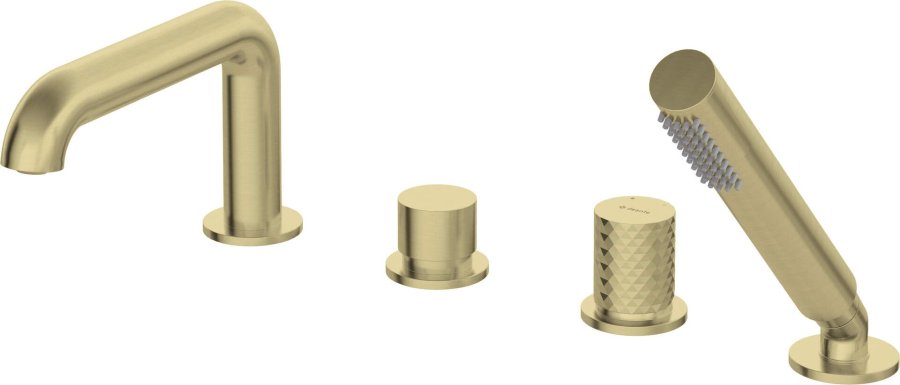 4-hole bath mixer with shower set #1