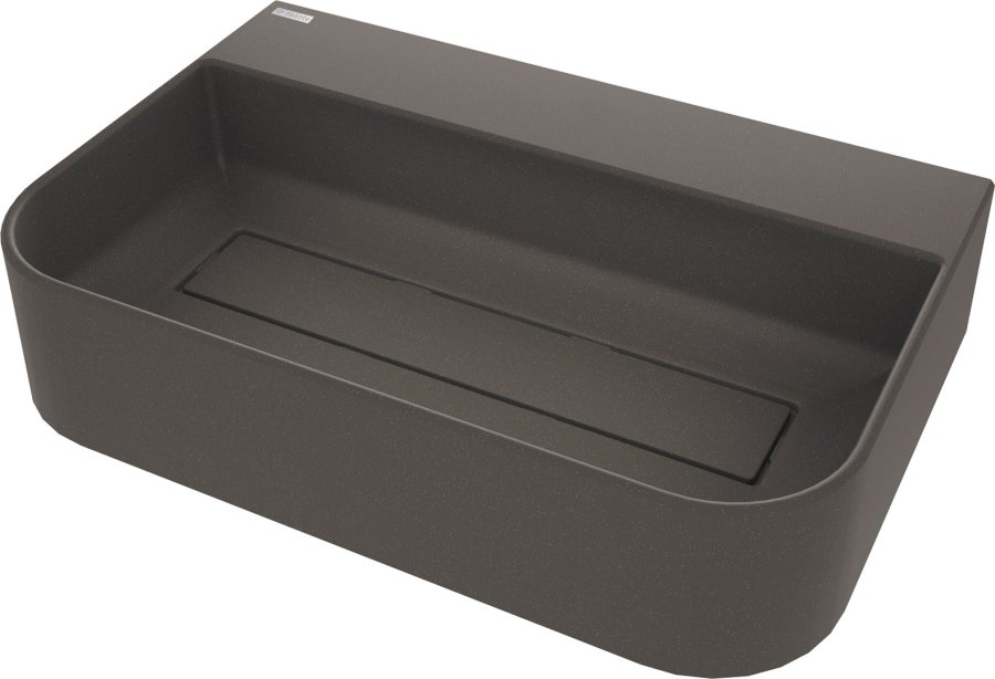 Granite countertop washbasin with a place for a tap - with a grille #1