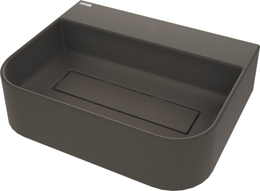Granite countertop washbasin with a place for a tap - with a grille #1