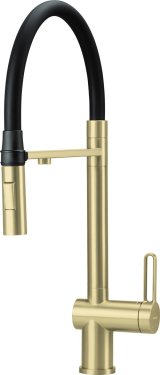 Kitchen mixer with water filter connection with flexible spout #1