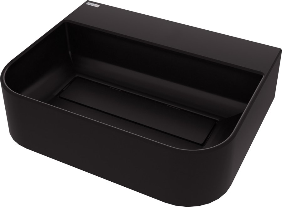 Granite countertop washbasin with a place for a tap - with a grille #1
