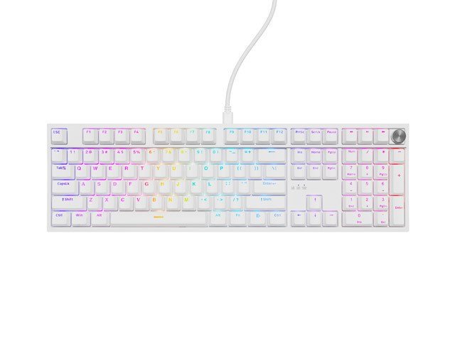 KLAWIATURA DLA GRACZY GENESIS THOR 404 US PODWIETLENIE RGB MECHANICZNA BIAA OUTEMU PEACH SILENT #2