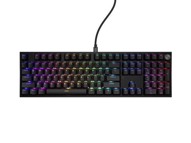 KLAWIATURA DLA GRACZY GENESIS THOR 404 US PODWIETLENIE RGB MECHANICZNA CZARNA OUTEMU PEACH SILENT #2