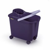 MERY Rectangular bucket on wheels 14 ltr with squeezer #1