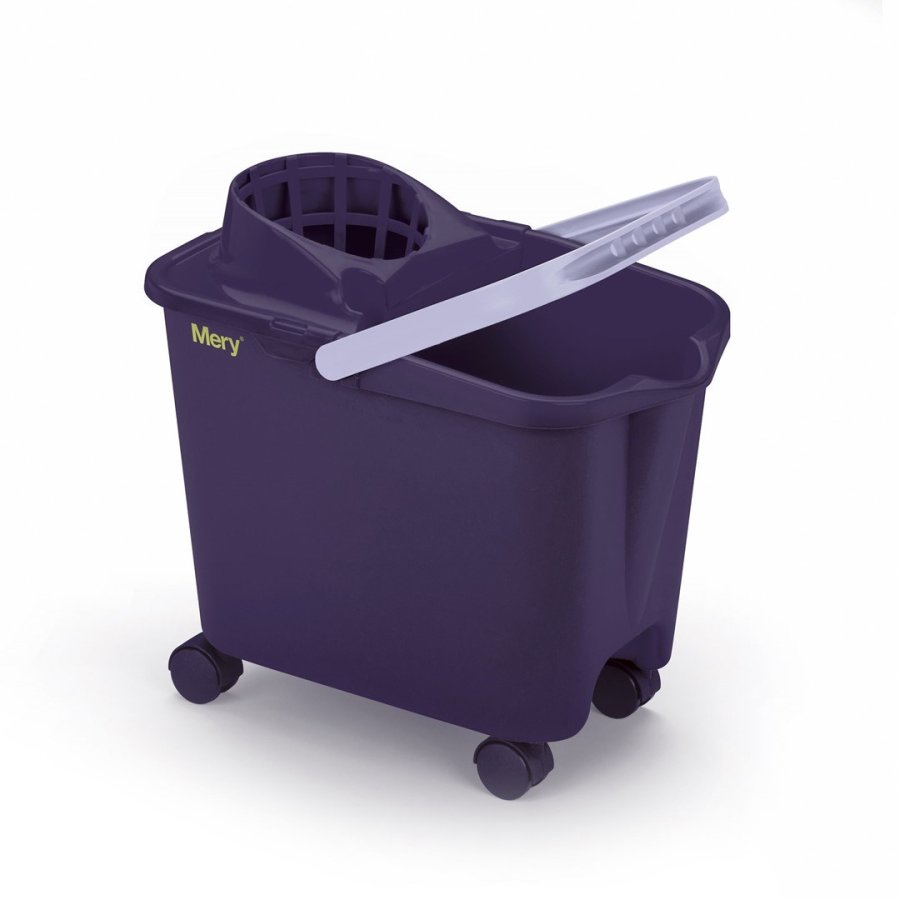 MERY Rectangular bucket on wheels 14 ltr with squeezer #1